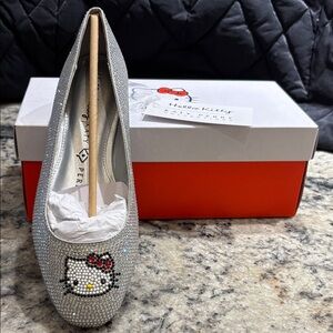 Katy Perry Collections Silver Hello Kitty Flats
